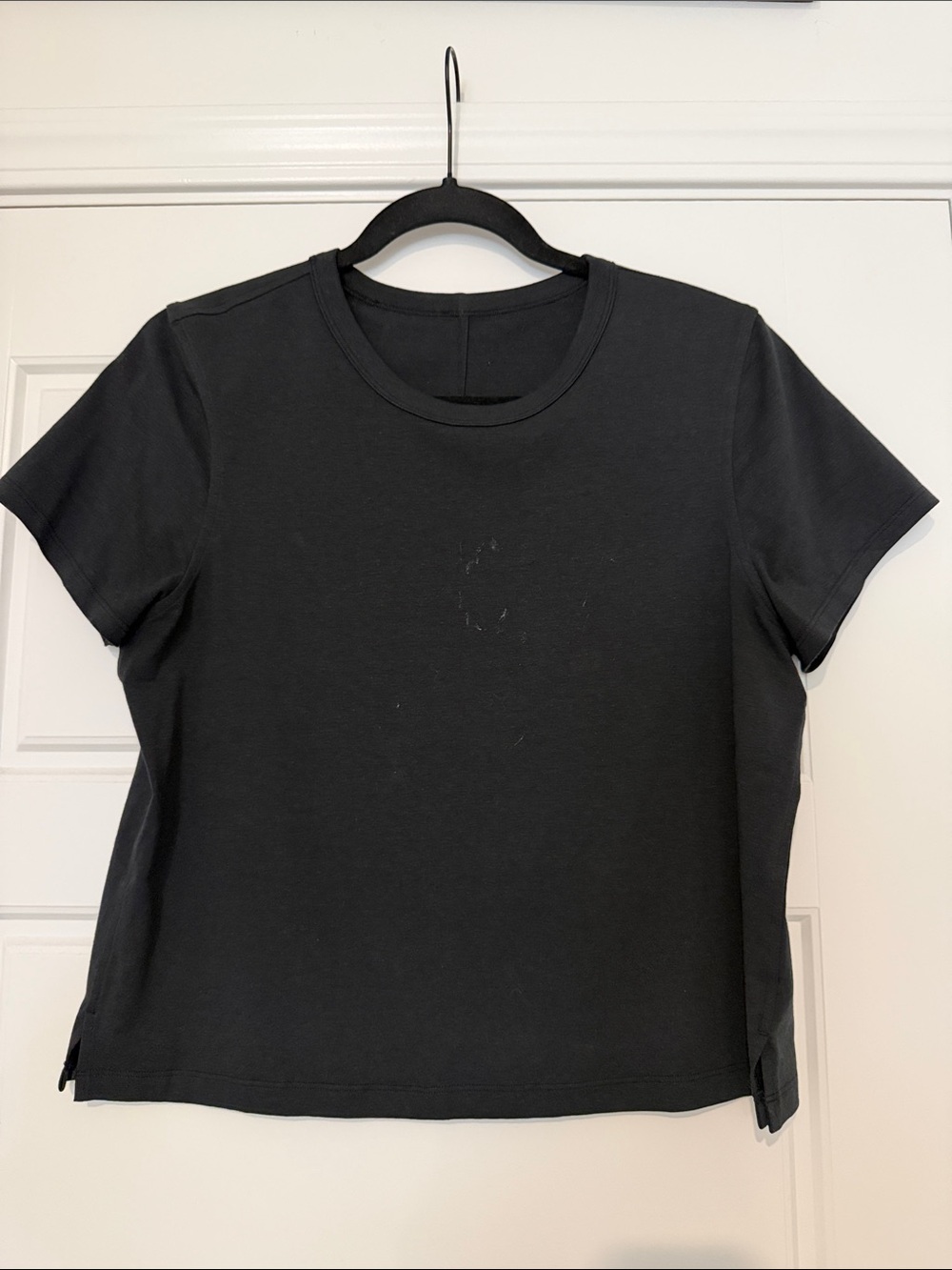 lululemon athletica Black Short Sleeve Crewneck Tee